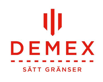 Demex logo leverandør av flettverk og porter