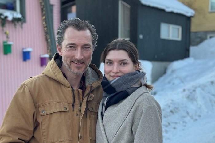 Andreas Blixgård og datteren Signe